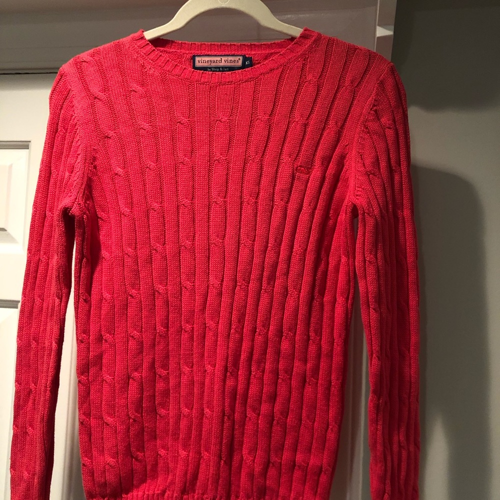 NWOT vineyard vines coral sweater